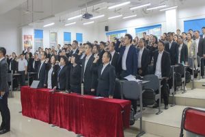 2019年成都五月花高級技工學(xué)校爭創(chuàng)技師學(xué)院舉行誓師大會