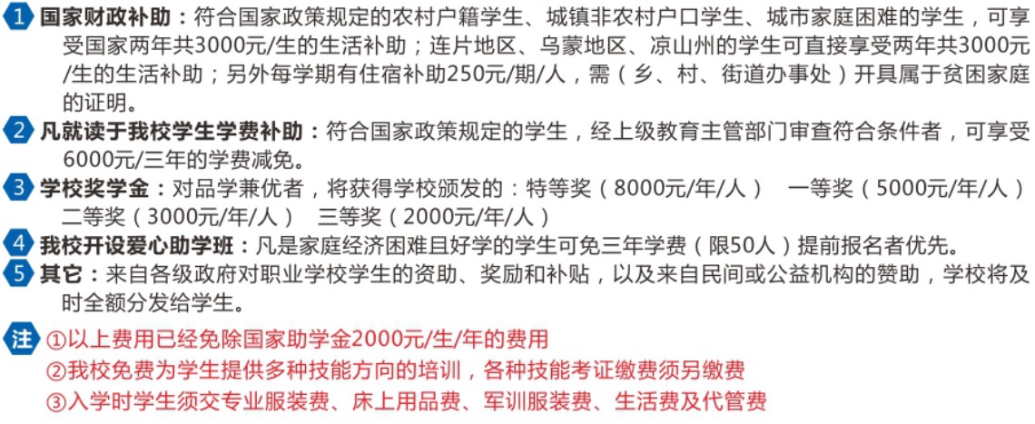 2020年成都棠湖科學(xué)技術(shù)學(xué)校資助政策