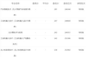 天府新區(qū)信息職業(yè)學(xué)院錄取分?jǐn)?shù)線多少