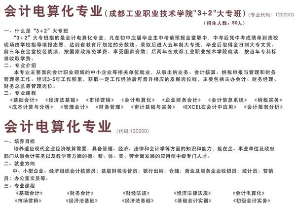 金堂縣職業(yè)高級中學招生專業(yè)